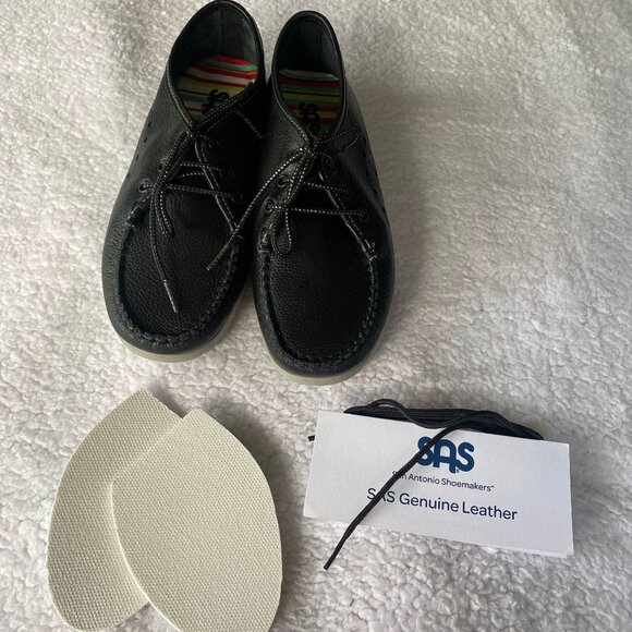 New SAS Black Breezy Lace-up Moccacin size 5.5 M - Picture 16 of 16